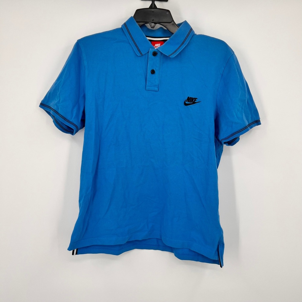 Vintage Nike Mens / Youth Blue Short Sleeve Pique Polo Shirt XL 558663-463